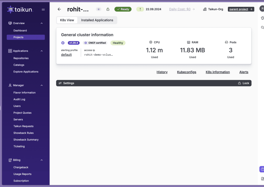 Taikun vCluster Release
